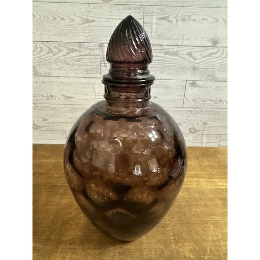 Wheaton amethyst glass decanter bottle Amethyst